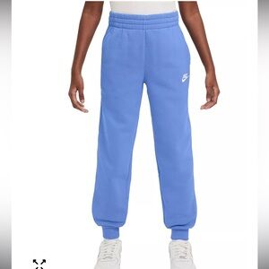 Nike Kids' Blue Fleece Jogger Pants boys medium
